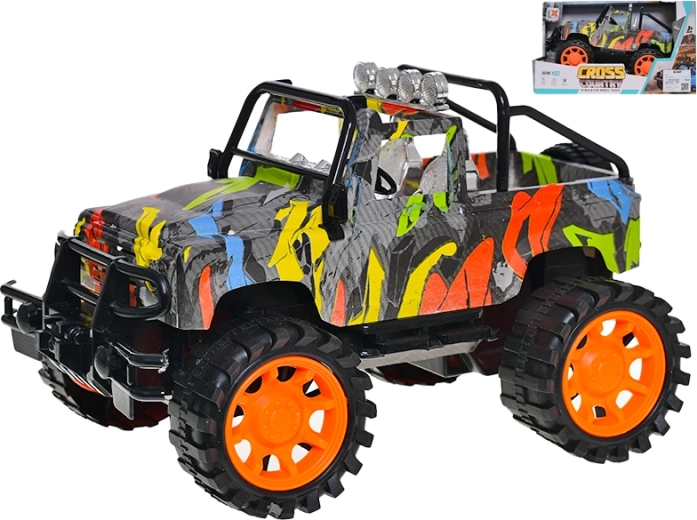 Jeep Graffiti 1:14 plastový terénny model so zotrvačníkom
