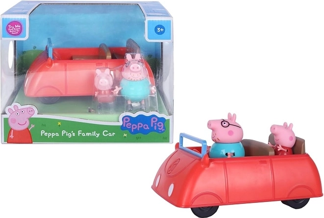 Peppa Pig rodinné auto s 2 figúrkami