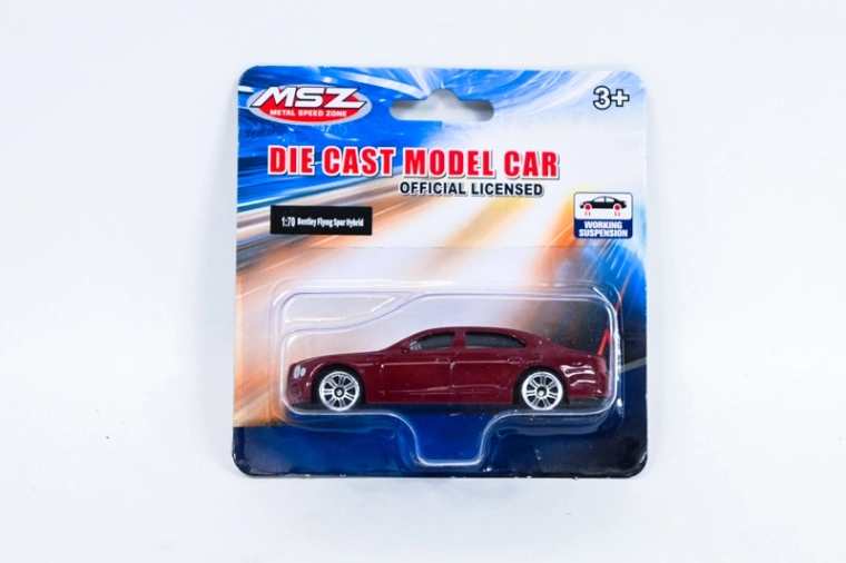 MSZ Bentley Flying Hybrid – kovový model 1:70, bordový