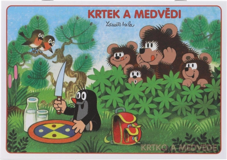 Omaľovánky A5 Krtko a medvede