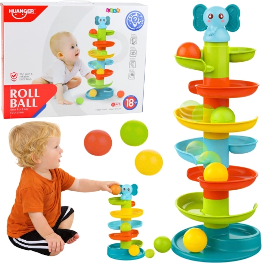 Senzorická veža na guľôčky so sloníkom