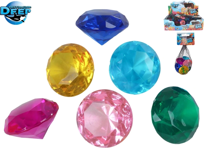 Destination Deep trblietavé plastové diamanty – sada 6 ks