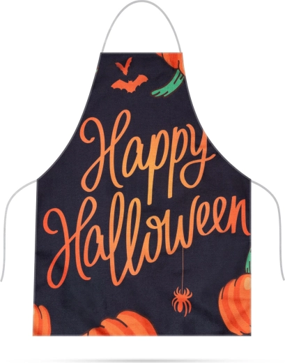 Halloweenská kuchynská zástera z nepremokavého plátna