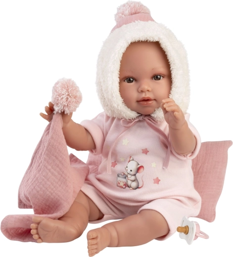 Llorens New born realistická bábika bábätko so zvukmi 38 cm