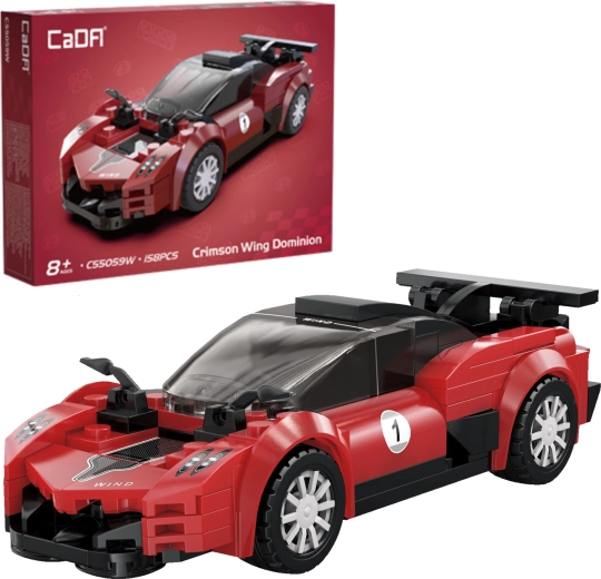 Stavebnica CaDA pretekárske auto Crimson Wing Dominion – 158 dielikov