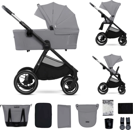 Kombinovaný kočík Kinderkraft Nea 2 2v1 platinum grey