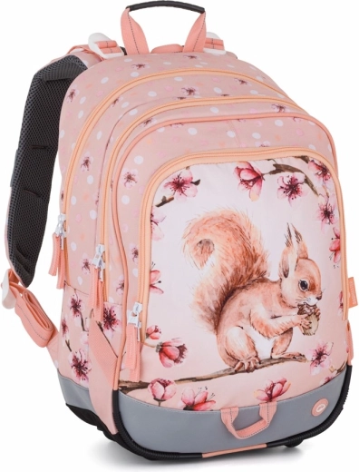 Bagmaster Alfa 26 školský trojkomorový batoh veverička