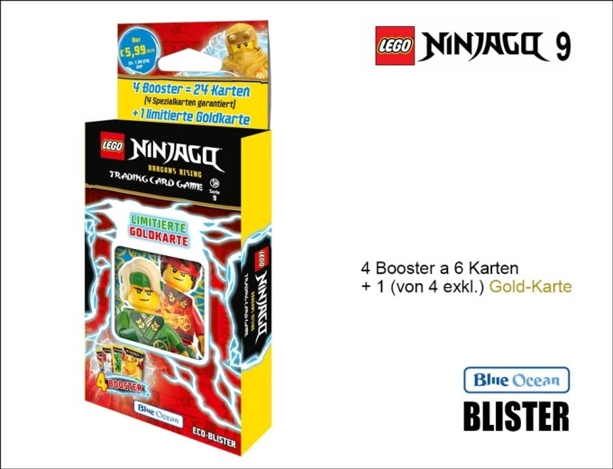 Zberateľské karty LEGO NINJAGO séria 9 – booster blister
