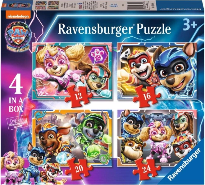Ravensburger puzzle Paw Patrol vo veľkofilme 4v1 (12–24 dielikov)