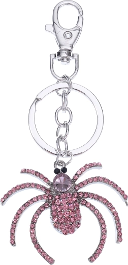 Strieborný prívesok na kľúče pavúk