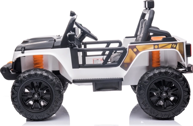 Detské elektrické auto jeep Monster – biele, 24 V, 4x200 W