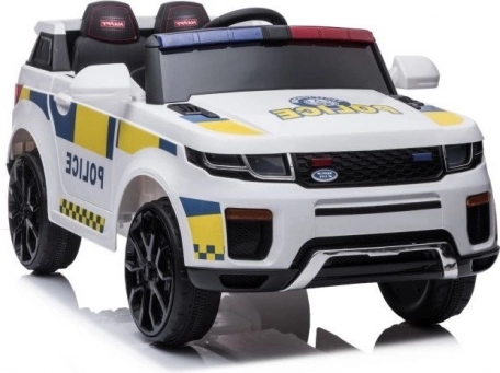 Detské elektrické policajné autíčko biele