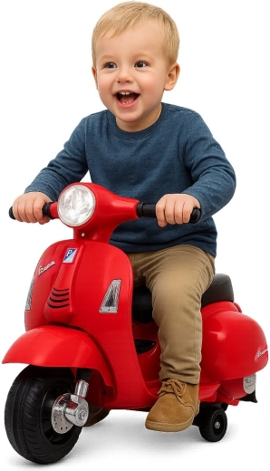 Detský elektrický skúter Vespa Mini červený