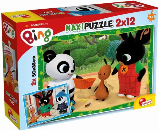 Puzzle maxi Bing 2 x 12 dielikov