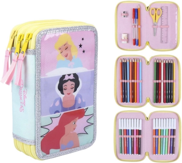 Vybavený trojposchodový peračník Disney Princezné