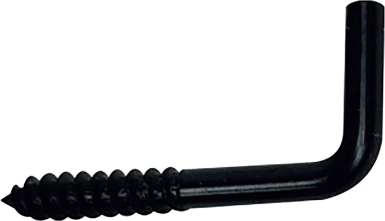 Skoba so skrutkou 19 × 60 mm, čierna, 5 ks