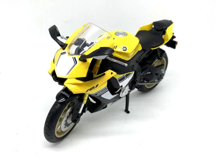 MSZ model motorky Yamaha YZF-R1 žltý 1:12 - 1 kus