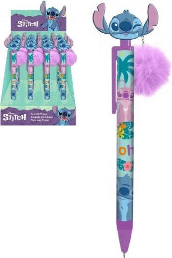 Guľôčkové pero s hlavou STITCH a odnímateľným príveskom