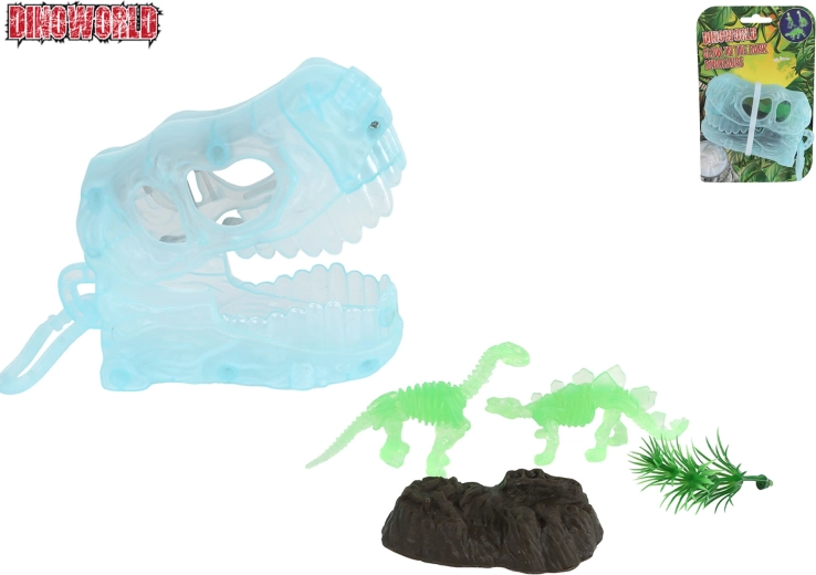 Dinoworld 3D prívesok na kľúče so svietiacimi dinosaurami 11 cm