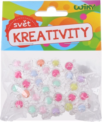 Farebné korálky mix 16 mm