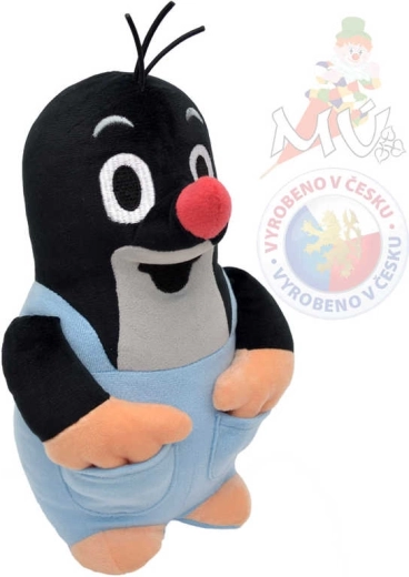 Moravská ústredňa Krtko plyšový v modrých nohaviciach 25 cm - 1 kus