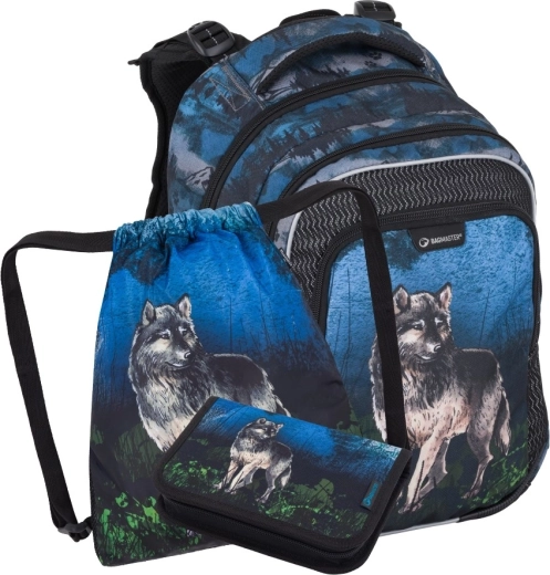 Bagmaster Lumi 24 F školský set pre prvákov vlk