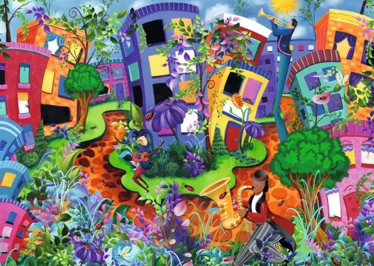 Puzzle Abstraktný svet lienok 1000 dielikov RAVENSBURGER