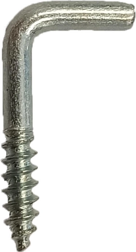 Skoba so závitom do dreva 40 × 3 mm, pozinkovaná (200 ks)