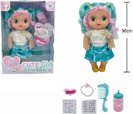Bábika 30 cm s doplnkami