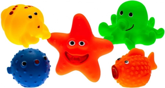 Morské zvieratká do kúpeľa 5 ks.