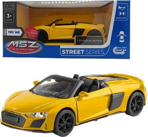 MSZ model Audi R8 Spyder so svetelnými a zvukovými efektmi, červený