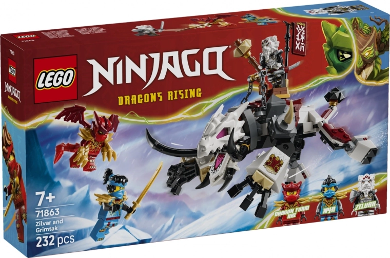 LEGO NINJAGO Zilvar a dračia beštia Grimtak