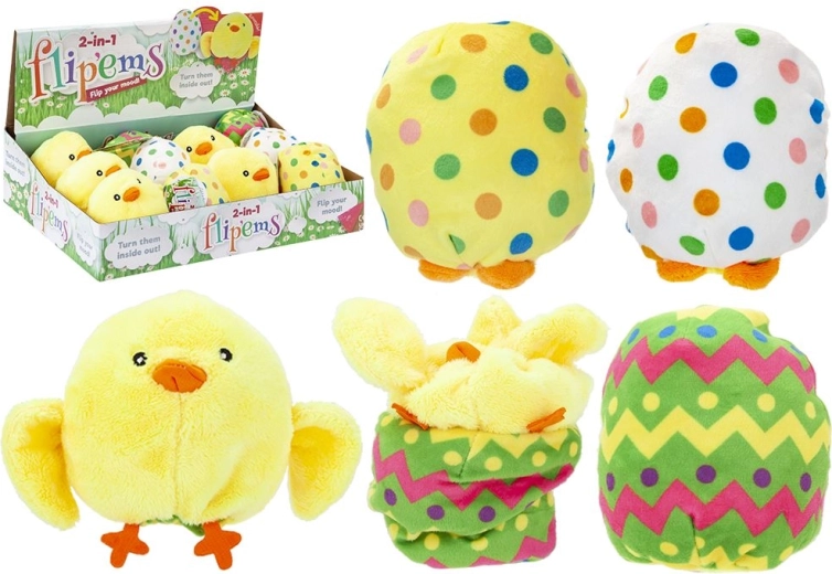 Plyšové kuriatko vo vajíčku 11 cm