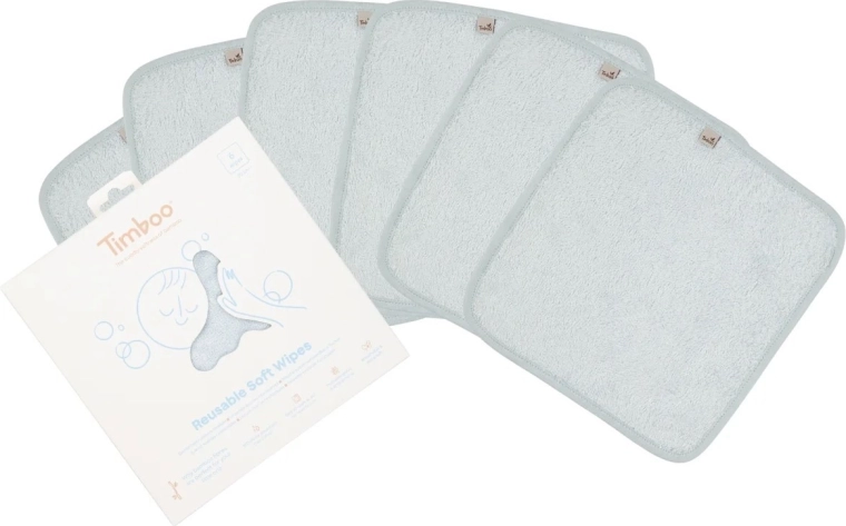 Timboo opakovane použiteľné mäkké obrúsky riviera blue (6 ks)