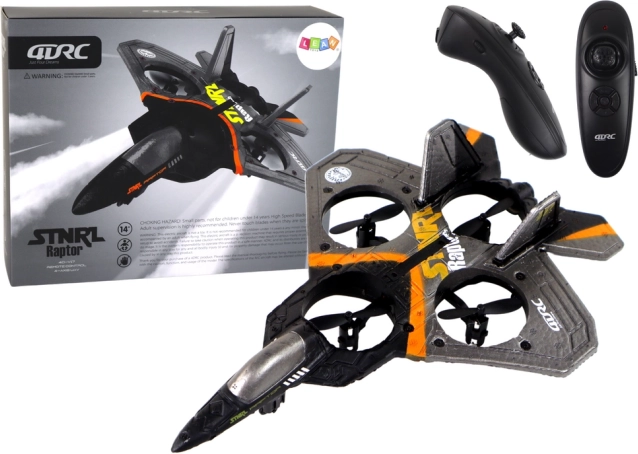 Diaľkovo ovládaný stíhací lietadlo R/C – strieborný