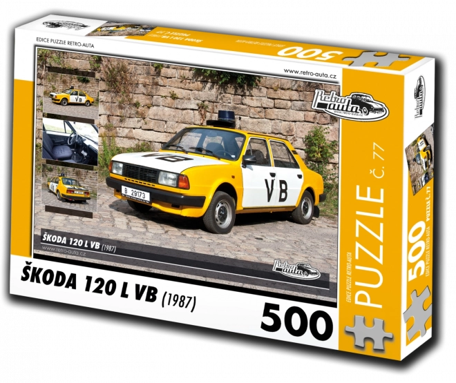 Puzzle Retro-autá Škoda 120 L VB (1987) – 500 dielikov
