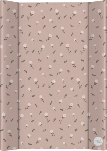 Ceba Baby tvrdá prebaľovacia podložka s pevnou doskou 50 × 70 cm basic petite blossoms
