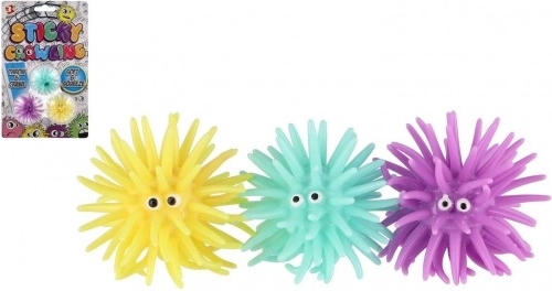 Lepkavé lezecké loptičky 3 ks – silikónové loptičky na sklo 4 cm