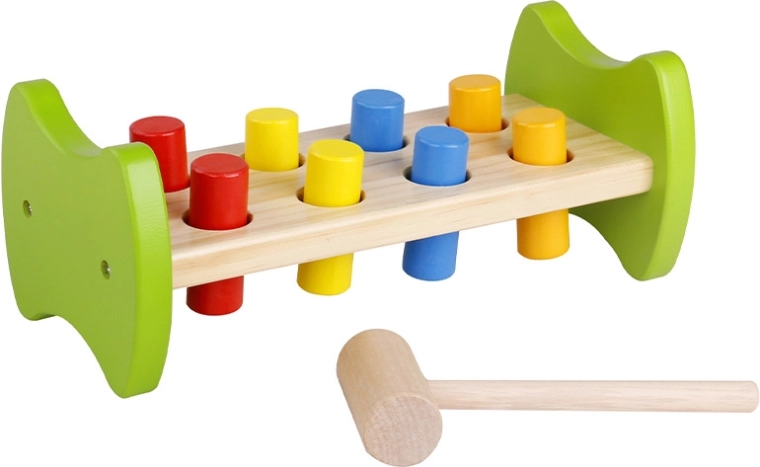 Babu drevená zatĺkačka s 8 kolíkmi