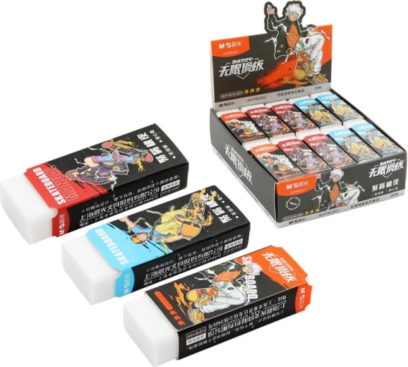 Guma na ceruzku skateboard (stredná) - 1 kus