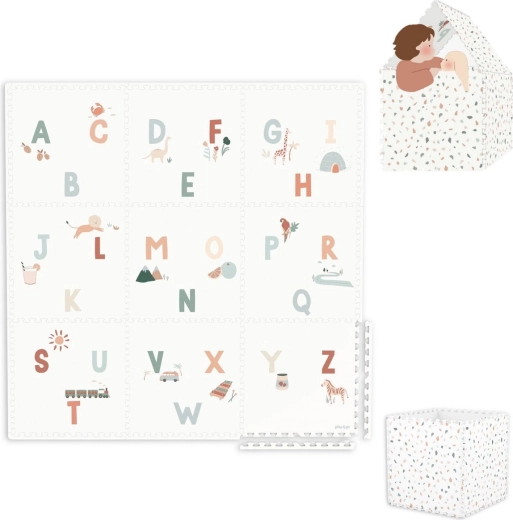 Hracia podložka a úložný box 2v1 Play&Go EEVAA alphabet