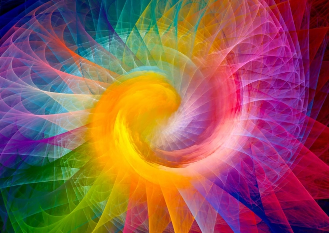 Puzzle Dúhová svätožiara 1000 dielikov