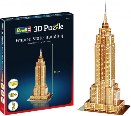 Revell 3D puzzle Empire State Building – papierový model 26 cm