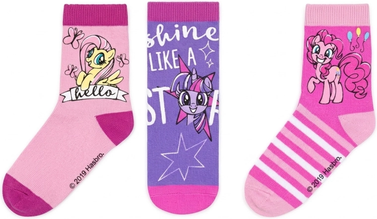 Detské ponožky My Little Pony – sada 3 párov