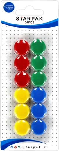 Farebné magnety sada 22 mm – 12 ks