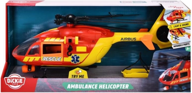 Záchranárska helikoptéra s efektmi 36 cm