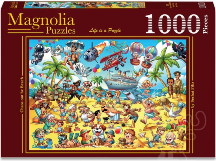 Puzzle Magnolia Chaos na pláži 1000 dielikov