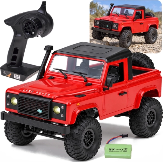 Rádiom riadený terénny model Land Rover Defender Pickup 4x4 v mierke 1:12