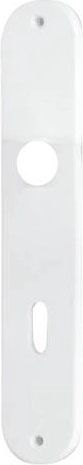 Dverový štít Klasik pre zámok na kľúč 90 mm, biely, 10 párov
