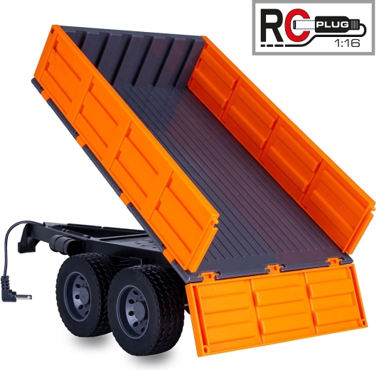 Sklápací príves pre RC traktor JAMARA 1:16 oranžový